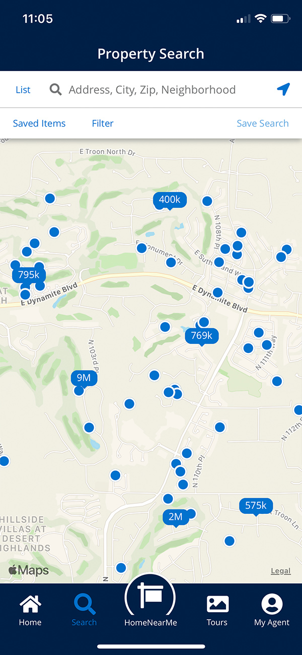HomeSmart Client Map Search